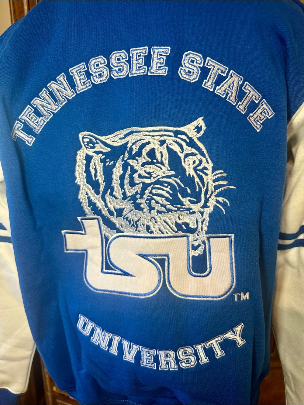 TSU Tigers Tennessee State Univer Embroidered Varsity Cardigan XS Fits Women’s M - Picture 10 of 15